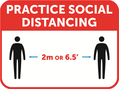 Social Distancing - 16" x 12"